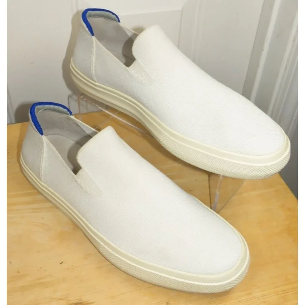 Rothy's The City Slip-On Sneakers Knit Casual Cream/White Men's 10.5/Women's 12